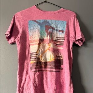 Pink Graphic Crewneck T-Shirt